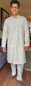 White Lush Chikankari